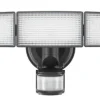 Best Reviews Of Patriot Lighting® Bronze Led Tri Head Motion Sensor Outdoor Security Solar Flood Light