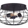 Best Reviews Of Patriot Lighting® Clairine Bronze 3-Light Flush Mount Ceiling Light