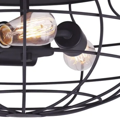 Best Reviews Of Patriot Lighting® Clairine Bronze 3-Light Flush Mount Ceiling Light