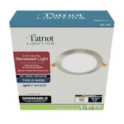Best Reviews Of Patriot Lighting® 6-7/8″ Led Brushed Nickel Ultra-Thin Downlight