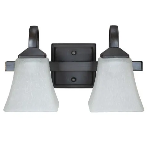 Best Reviews Of Patriot Lighting® Squire Brushed Bronze 2-Light Vanity Light