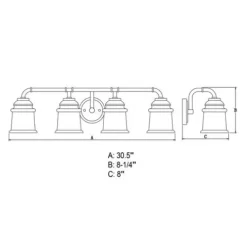 Best Reviews Of Patriot Lighting® Toledo Satin Nickel 4 Light Vanity Light
