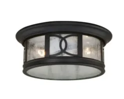Best Reviews Of Patriot Lighting® Sterling Forged Bronze Outdoor Flush Mount Ceiling Light