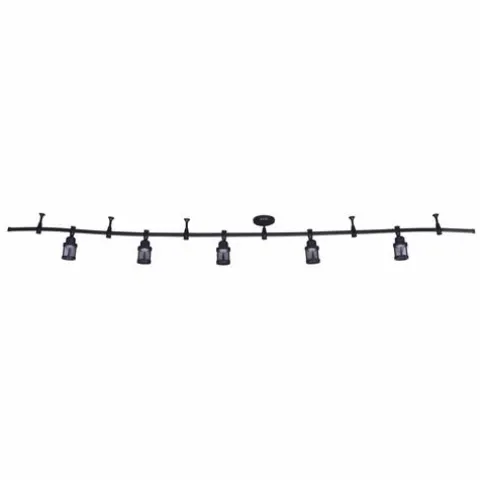 Best Reviews Of Patriot Lighting® Delon 5-Light Integrated Flexible Rail Led Track Light Set