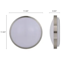 Best Reviews Of Patriot Lighting® Lato Satin Nickel Integrated Led Flush Mount Ceiling Light