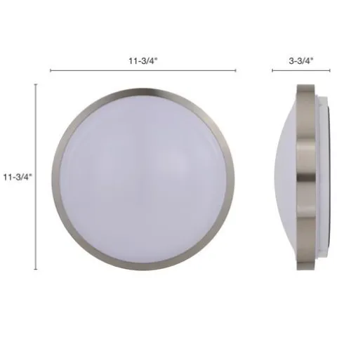 Best Reviews Of Patriot Lighting® Lato Satin Nickel Integrated Led Flush Mount Ceiling Light
