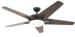 Best Sale Patriot Lighting™ Midori Ii 52″ Oil-Rubbed Bronze Indoor Led Ceiling Fan
