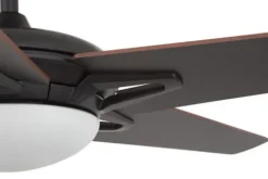 Best Sale Patriot Lighting™ Midori Ii 52″ Oil-Rubbed Bronze Indoor Led Ceiling Fan