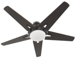 Best Sale Patriot Lighting™ Midori Ii 52″ Oil-Rubbed Bronze Indoor Led Ceiling Fan