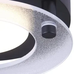 Best Sale Patriot Lighting® Raiden Black Integrated Led Flush Mount Ceiling Light