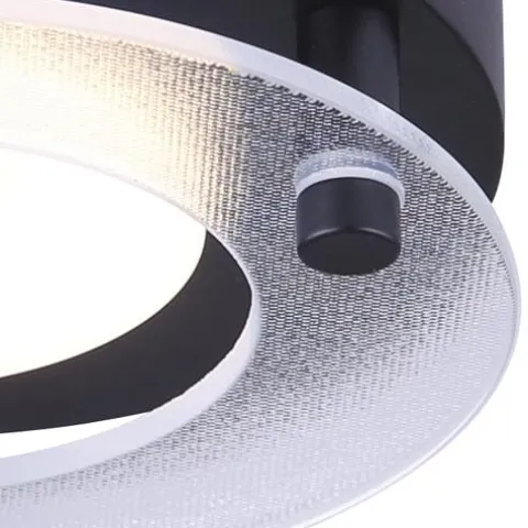 Best Sale Patriot Lighting® Raiden Black Integrated Led Flush Mount Ceiling Light