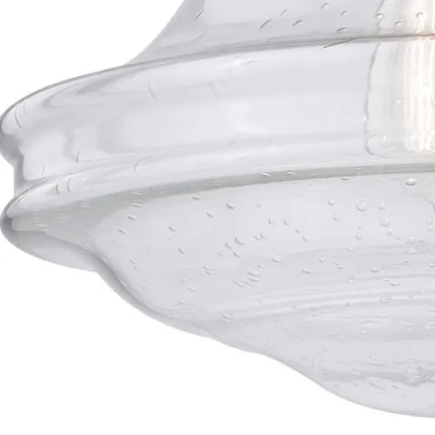 Best Sale Patriot Lighting® Huntley Satin Nickel Semi-Flush Mount Ceiling Light