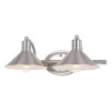 Best Sale Patriot Lighting® Akron Matte White 2 Light Vanity Light