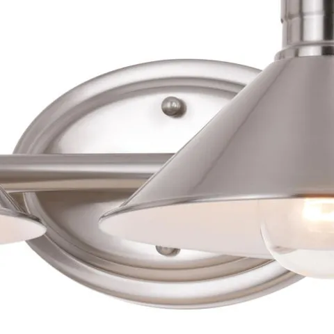 Best Sale Patriot Lighting® Akron Matte White 2 Light Vanity Light