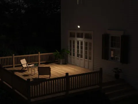 Best Sale Patriot Lighting® Bronze Led Dusk-To-Dawn Outdoor Security Flood Light