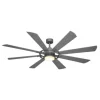Best Sale Patriot Lighting™ Holland 68″ Painted Galvanized Indoor/Outdoor Integrated Led Ceiling Fan