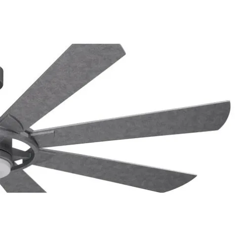 Best Sale Patriot Lighting™ Holland 68″ Painted Galvanized Indoor/Outdoor Integrated Led Ceiling Fan