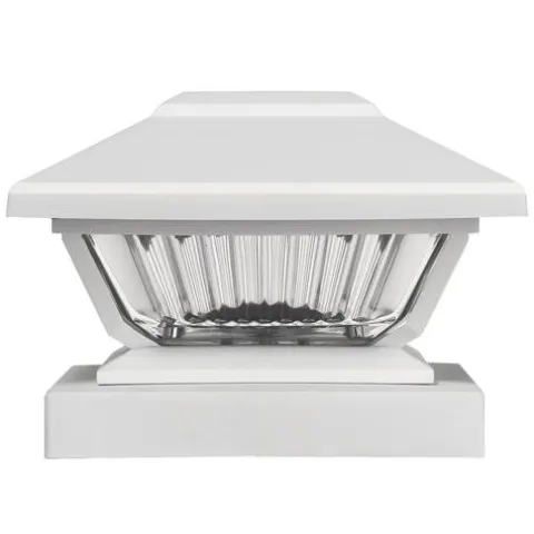 Best Sale Patriot Lighting® Solar Led Lucy White Post Cap Landscape Light 2-Pack