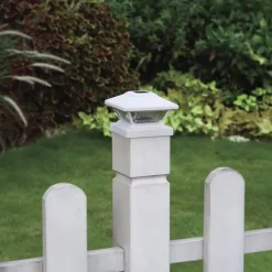 Best Sale Patriot Lighting® Solar Led Lucy White Post Cap Landscape Light 2-Pack