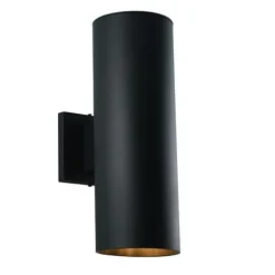 Best Sale Patriot Lighting® Chiasso Textured Black 2-Light Outdoor Wall Light