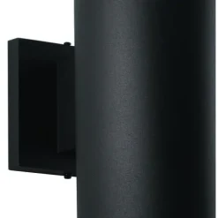 Best Sale Patriot Lighting® Chiasso Textured Black 2-Light Outdoor Wall Light