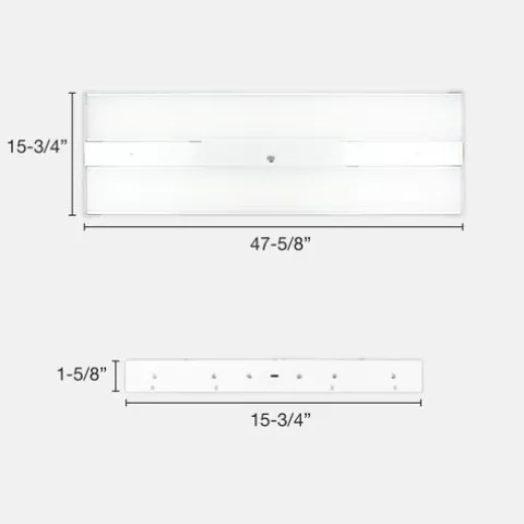Best Sale Patriot Lighting® 29253 Lumen 47″ White Integrated Led High Bay Light