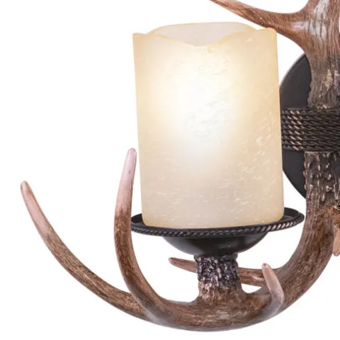 Best Sale Patriot Lighting® Yoho Black Walnut 2 Light Antler Vanity Light