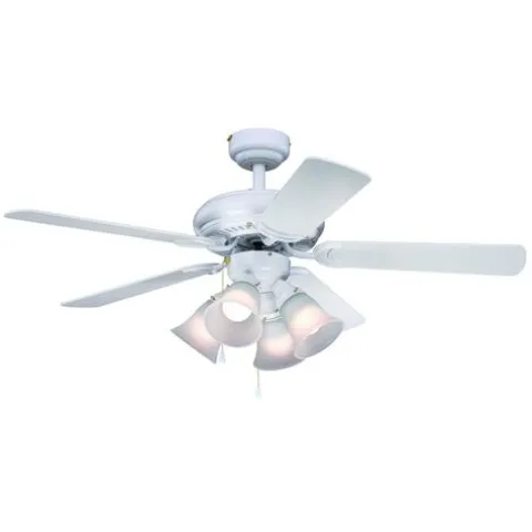 Best Sale Patriot Lighting™ Minerva Ii 44″ White Indoor Led Ceiling Fan