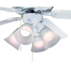 Best Sale Patriot Lighting™ Minerva Ii 44″ White Indoor Led Ceiling Fan