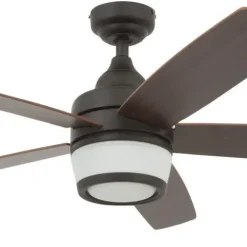 Best Sale Patriot Lighting™ Taylor 48″ Espresso Indoor Led Ceiling Fan