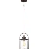 Best Sale Patriot Lighting® Resto Imperial Bronze 1-Light Mini Pendant