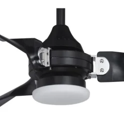 Best Sale Patriot Lighting™ Istanbul 52″ Black With Chrome Accent Indoor/Outdoor Led Ceiling Fan