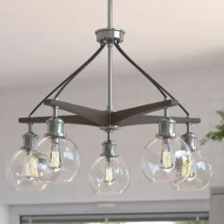 Best Sale Patriot Lighting® Avondale Satin Nickel 5 Light Chandelier