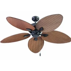 Best Sale Patriot Lighting™ Florida Breeze 52″ Bronze Indoor/Outdoor Led Ceiling Fan
