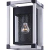 Best Sale Patriot Lighting® Hendron Matte Black And Gray Outdoor Wall Light