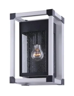 Best Sale Patriot Lighting® Hendron Matte Black And Gray Outdoor Wall Light