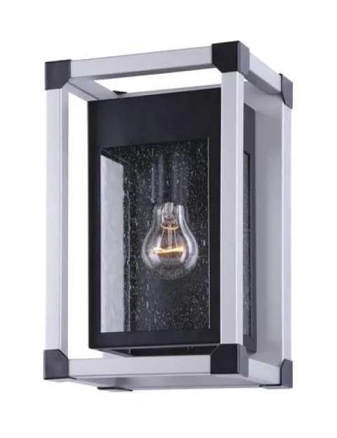 Best Sale Patriot Lighting® Hendron Matte Black And Gray Outdoor Wall Light
