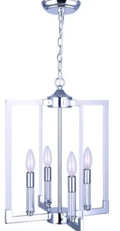 Best Sale Patriot Lighting® Adalia 4-Light Chrome Chandelier