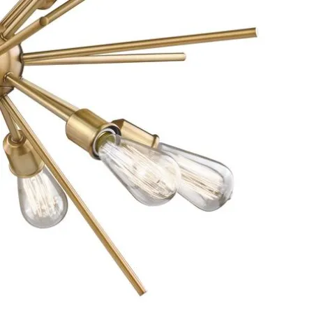 Best Sale Patriot Lighting® Oscar 12-Light Natural Brass Chandelier