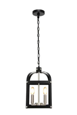 Brand New Patriot Lighting® Bazel Black 4-Light Pendant
