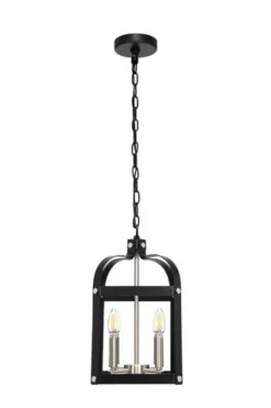 Brand New Patriot Lighting® Bazel Black 4-Light Pendant