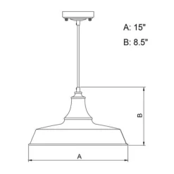 Brand New Patriot Lighting® Dorado Red Outdoor Pendant Light