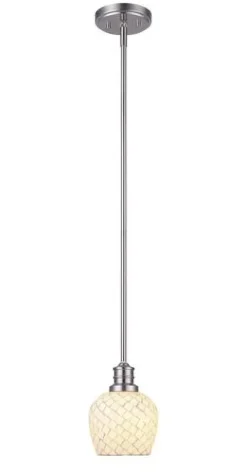 Brand New Patriot Lighting® Mannix Brushed Nickel 1-Light Mini Pendant
