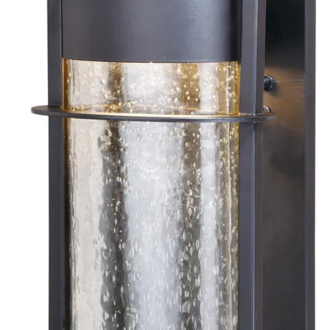 Brand New Patriot Lighting® Dualux® Logan Carbon Bronze Led Outdoor Wall Light