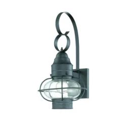 Brand New Patriot Lighting® Shoalview Weathered Bronze Outdoor Wall Light