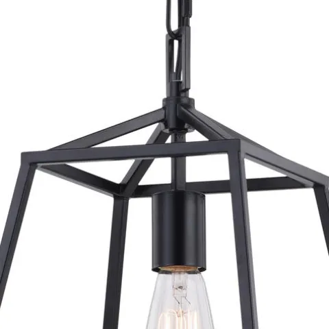 Brand New Patriot Lighting® Hayes Black Mini Pendant