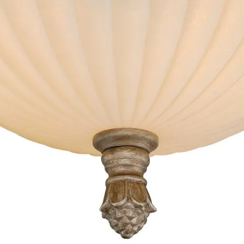 Brand New Patriot Lighting® Avenant French Bronze 3 Light Flush Mount Ceiling Light