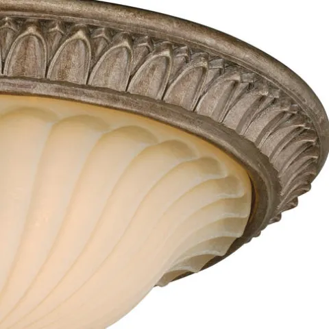 Brand New Patriot Lighting® Avenant French Bronze 3 Light Flush Mount Ceiling Light