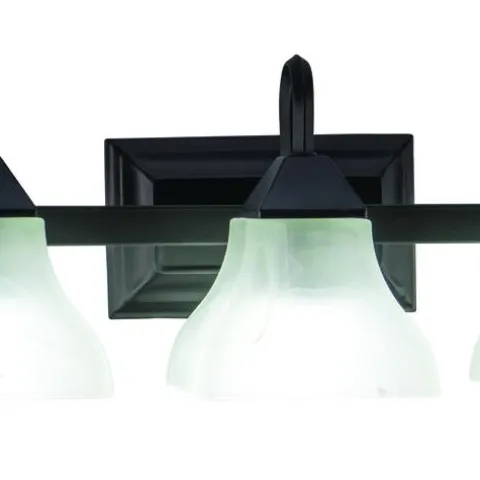 Brand New Patriot Lighting® Cardiff Oil Burnished Bronze 5 Light Vanity Light