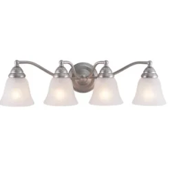 Brand New Patriot Lighting® Standford Brushed Nickel 4 Light Vanity Light